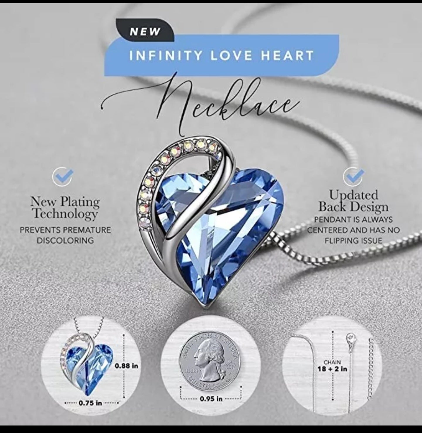Infinity Heart Necklaces